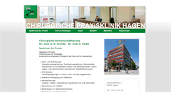 Desktop Screenshot of chirurgische-praxisklinik-hagen.de