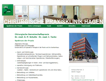 Tablet Screenshot of chirurgische-praxisklinik-hagen.de